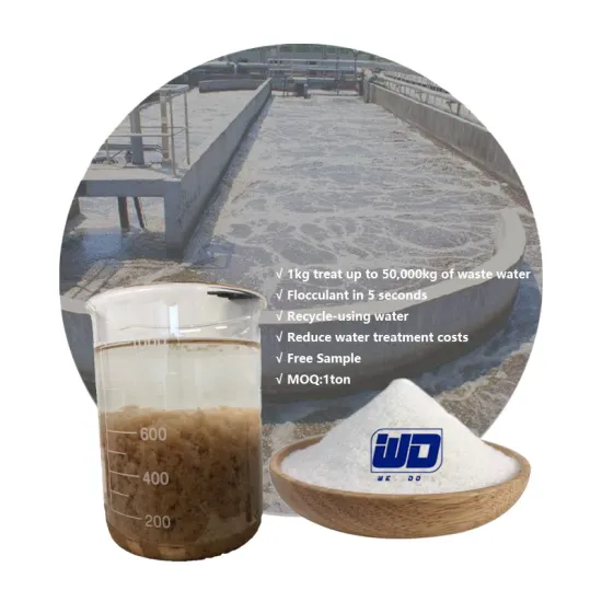 High Molecular Weight Cationic Polyacrylamide PAM Flocculant for Waste Water Treatment