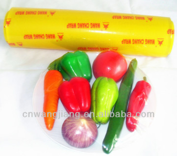 High stretch transparent pvc cling film