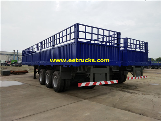 3 Axle 30ton Box Cargo نصف مقطورة