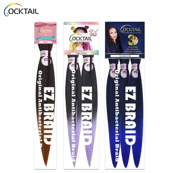 Kanekalon high quality fiber synthetic pre stretched braiding hair wholesale manufacturer factory, ez braid supplier vendor
