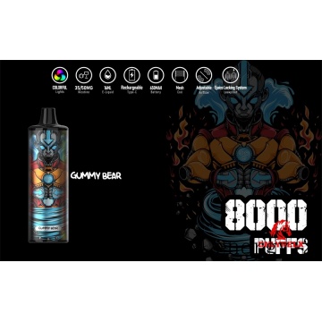 Vaporizador al por mayor 8000puffs RGB Luces