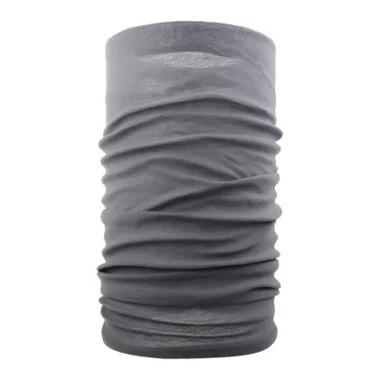 Black Solid Color Polyester Microfiber Buff Scarf