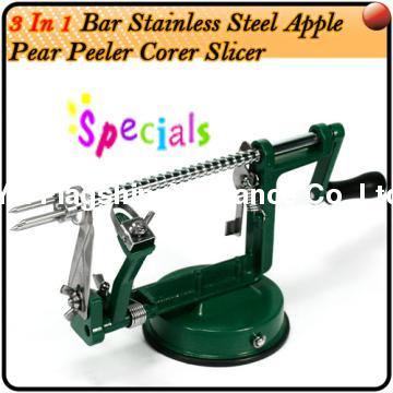 Stainless steel apple peeler corer slicer