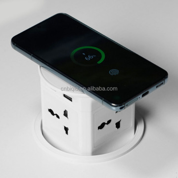 Recessed Lifting Socket for Kitchen and Office Tables