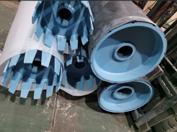 snub pulley tension pulley take up pulley holding downg pulley used in belt conveyor system for cement and mining industry