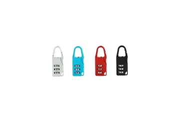 2pcs Travel Combination padlock 3 digit combination padlock