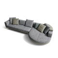 Luxury Modern Italian Living Room Furniture Home Furniture Large Set Fabric Sofa Set Furniture Living Room Minimalist Modern