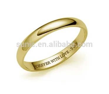 Gold Silver Paatinum Stainless steel Tiffany Fingers Metal Ring fiber laser marking engrave etching machine