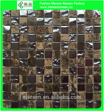 Y2-2 Latest glass glitte waterjet marble Culture Stone Sandstone Slate stone mosaics for wall backsplash