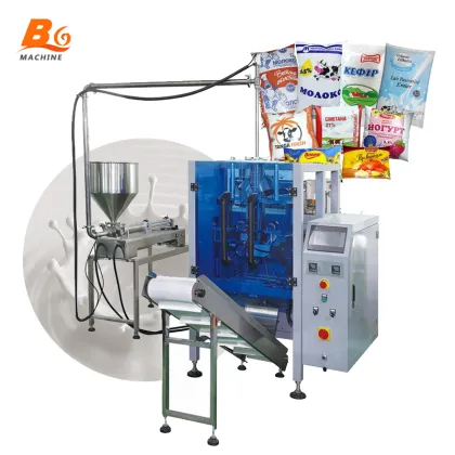 Automatic Sachet Liquid Dairy Yogurt Pouch Packaging Machine