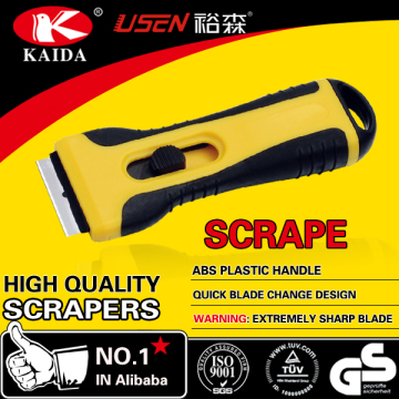 Top selling rubber grip razor blade window glass cleaning scraper