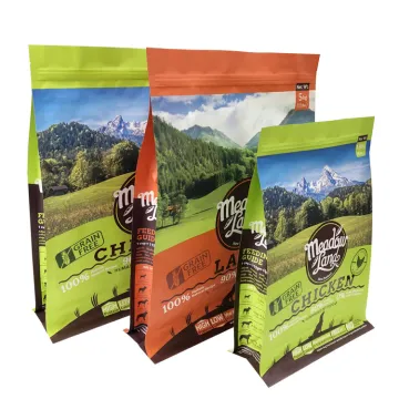 Flat Bottom Pet Food Bag 10kg 25kg Plastic Cat Dog Food Packaging