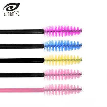 50pcs Nylon Wholesale Eyelash Brush & Eyebrow Mascara Brush for Eyelash Beauty Makeup