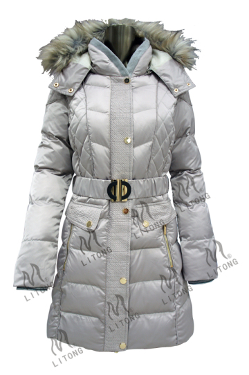 ladies long formal coats ladies with hooded for women fur hood long padded jacket