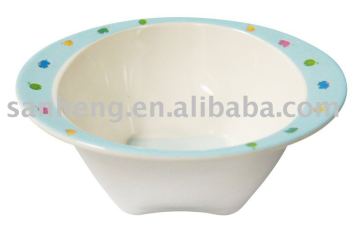 Round melamine kids bowl