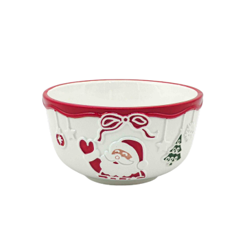 Cuenco de Navidad con lazo para marido