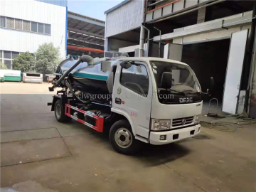 5cbm fecal suction truck vacuum truck