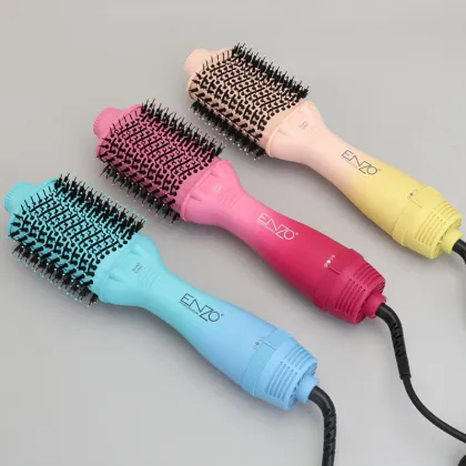 ENZO One Step Blow Dryer Brush - Black EU Plug