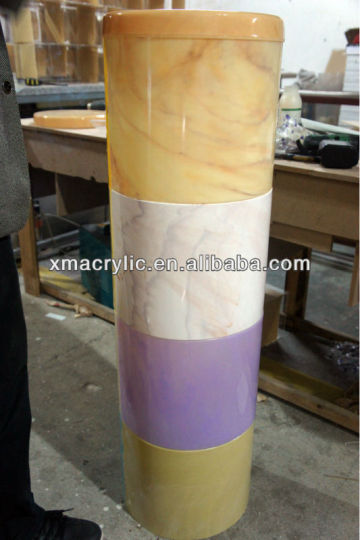 Building material colorful Acrylic pipe