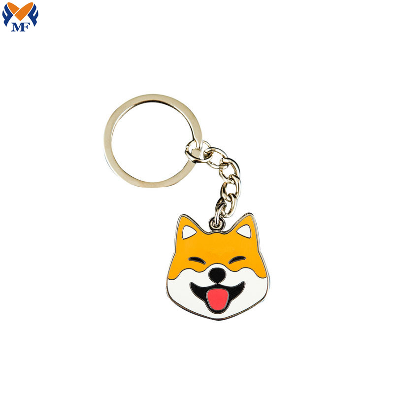 Dearadh saincheaptha miotail keychain greanta