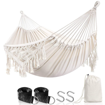 Garden Cotton Fabric Swing Hammock Up to 450lbs