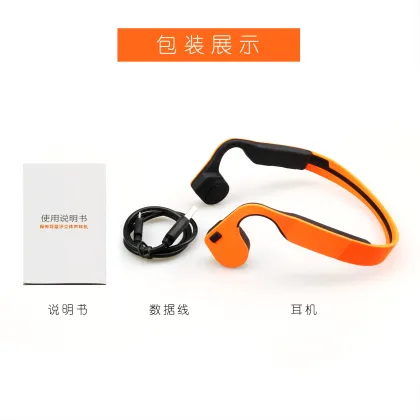 Newest Fashion Neckband Wireless Bone Conduction Headphones Running/ Sports Bluetooth