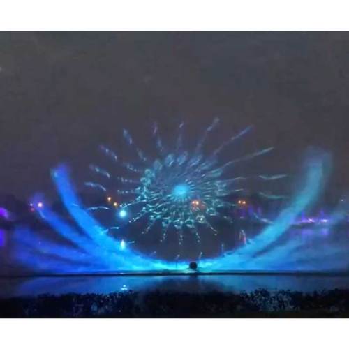 Fairy Water Fountain Outdoor laser water film show with led lights Factory