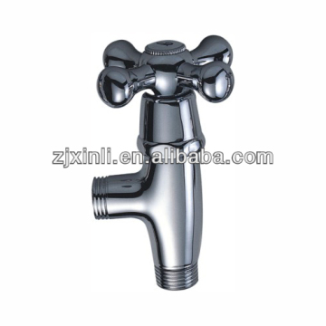 Brass Stop Valve, Polish and Chrome Finish, M1/2"-M1/2"
