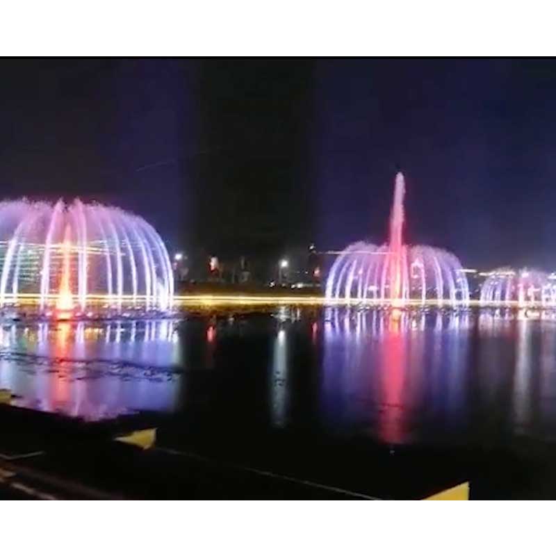 Modern large Water Music fountain show