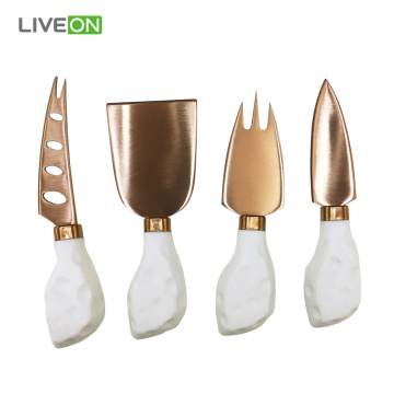 Titanize Rose Gold Cheese Knife Set