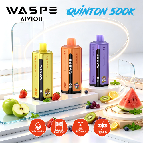 WASPE 10in1 Quinton 500K Puffs вейп на едро