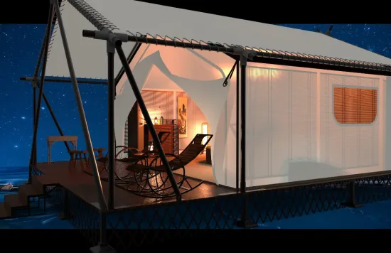 white Luxury Tent Resort Hotel Tent For Sale