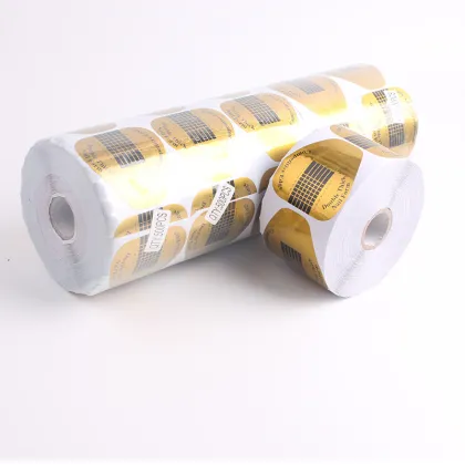 Factory Price 500 Pcs Horseshoe-Shaped Gold Nail Art Acrylic Extension Forms