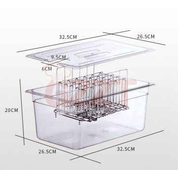 Stainless Steel Sous Vide Rack and Container Sets for Immersion Circulators