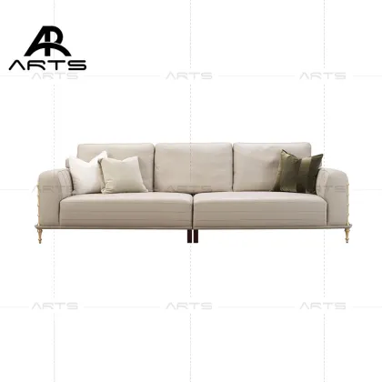 New Arrival Genuine Leather Sofa Sets for Living Room & Hotel Apartments