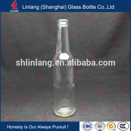Wholesale Manufacturer Glass Bottle White Beer Glass Bottle