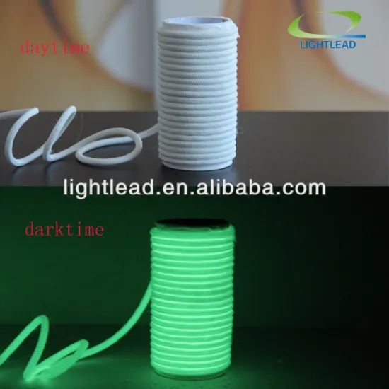 glowing ropes, photoluminescent ropes for safety use