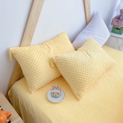 Point emboss double side crystal pillow case