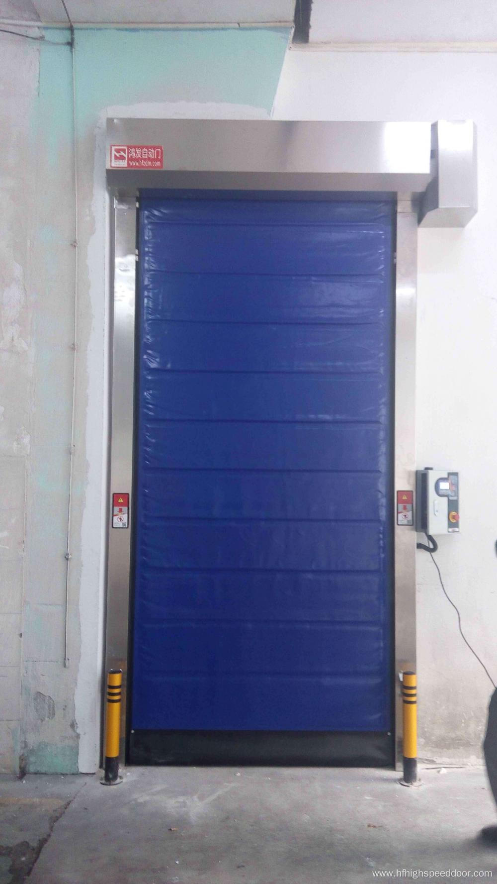 High speed self-repair door for cold room