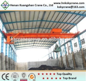 Factory Direct Sale 20 Tons Double Girder Overhead Grab Crane