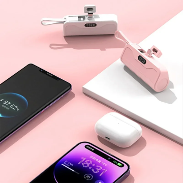 2-in-1 Fast Charging Power Bank for iPhone, Samsung, and Huawei - Type-C & Plug & Play
