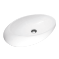 Lavabo moderno in ceramica di colore bianco puro