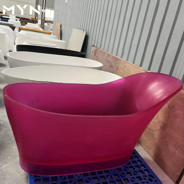 Transparent Resin Freestanding Luxury Bathtub