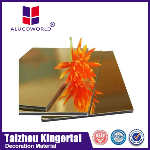 Alucoworld PVDF PE coating mirror alu acm sheet