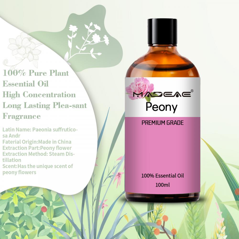 Venta en caliente Aceite de peonía pura de aromaterapia cosmética de alta calidad