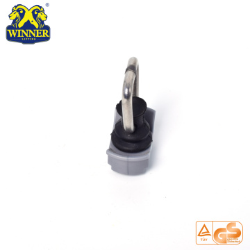 Plastic Base Single Stud Fitting With SS D Ring