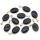 Oval Blue Sandstone Pendant for Making Jewelry Necklace 18X25MM