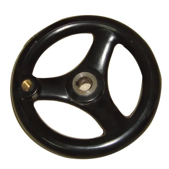 Bakelite Corrugated Three-Spoke Lathe Handwheel for Machine Tools
