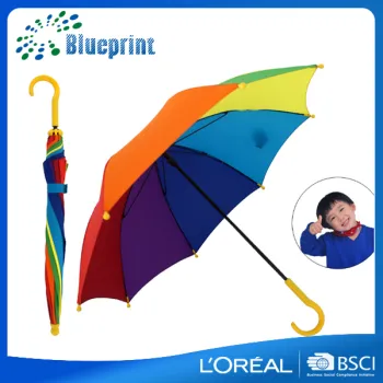 China Manufacture Cheaper Custom Rainbow Children Umbrella