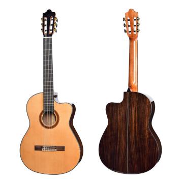 Handgjorda cutaway 39 tum solid klassisk gitarr